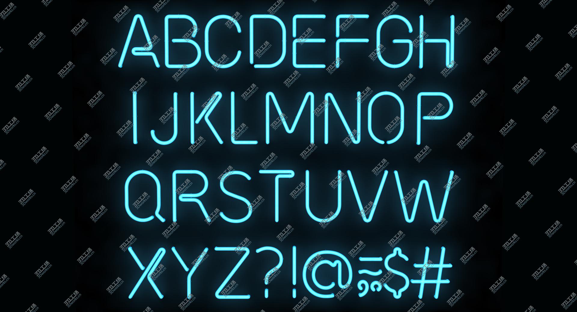 images/goods_img/202104023/Neon Letters Alphabet 3D model/2.jpg